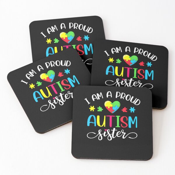 Item preview, I'm A Proud Autism Sister Shirt - Women Girls Heart designed and sold by Cheesymatiion.