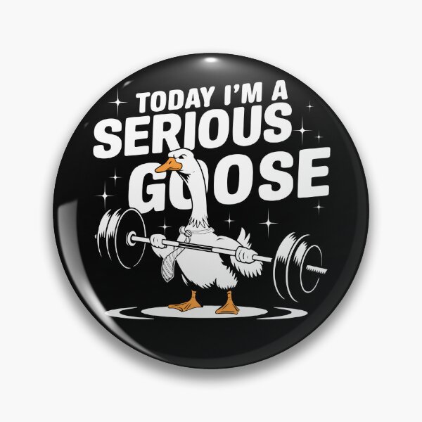 Item preview, Today I'm A Serious Goose, Funny Lifting Weights Gym Fitness designed and sold by NqtshrtDesigns.
