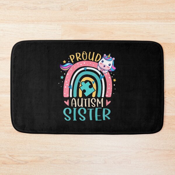 Item preview, Kids Proud Autism Sister Awareness Cute Unicorn Rainbow Girls designed and sold by Cheesymatiion.