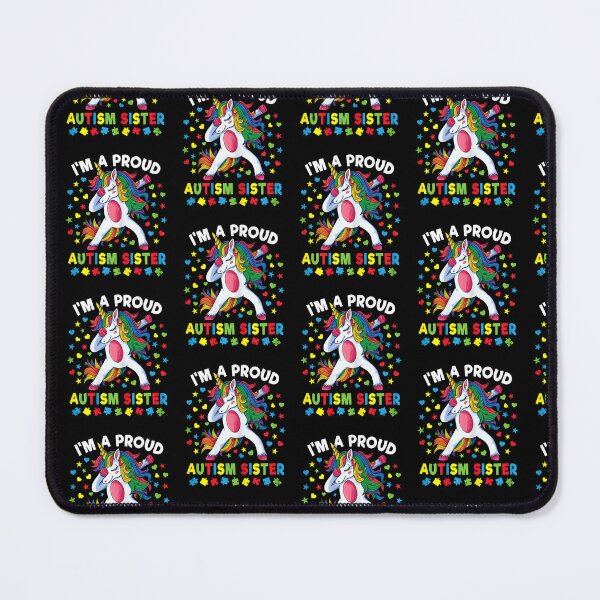 Item preview, Autism Awareness Dabbing Unicorn Girl Proud Autism Sister designed and sold by Cheesymatiion.