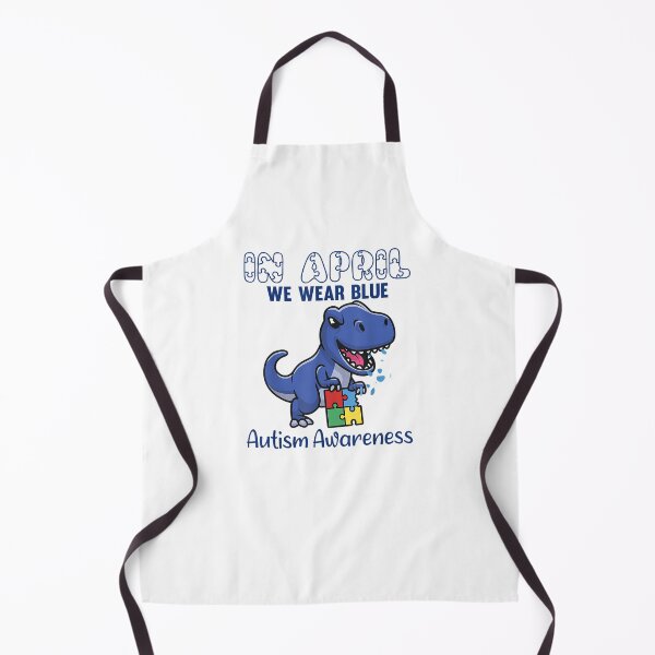 Item preview, In April We Wear Blue Autism Awareness Month Dinosaur T-Rex designed and sold by Cheesymatiion.