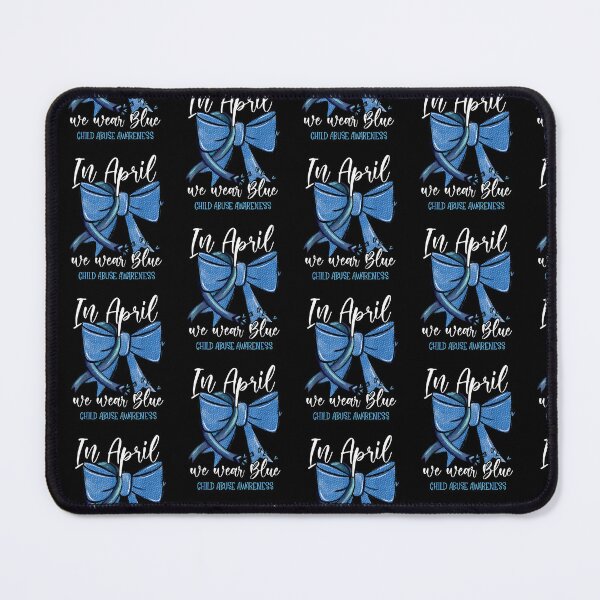 Item preview, In April We Wear Blue Bow Child Abuse Prevention Month designed and sold by Cheesymatiion.