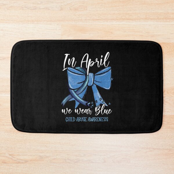 Item preview, In April We Wear Blue Bow Child Abuse Prevention Month designed and sold by Cheesymatiion.