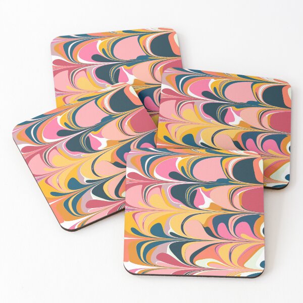 Item preview, Abstract Marbled Design in Bright and Bold Colors designed and sold by JuneJournal.