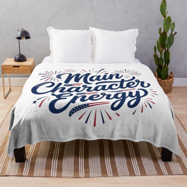 Item preview, Main Character Energy – 4th of July Patriotic Graphic designed and sold by relso.