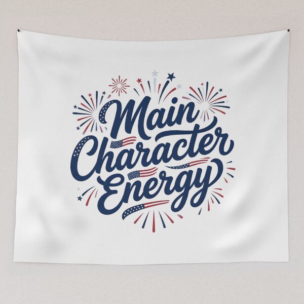 Item preview, Main Character Energy – 4th of July Patriotic Graphic designed and sold by relso.