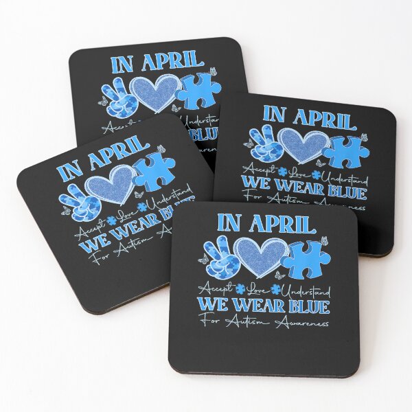 Item preview, In April We Wear Blue Autism Awareness Accept Love Autism designed and sold by Cheesymatiion.