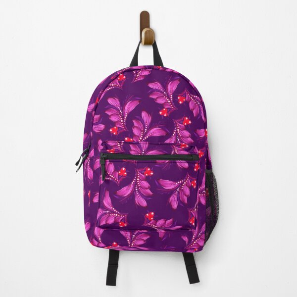 Item preview, Pink-purple flowers, Petrykivka style designed and sold by Sunflower-7.