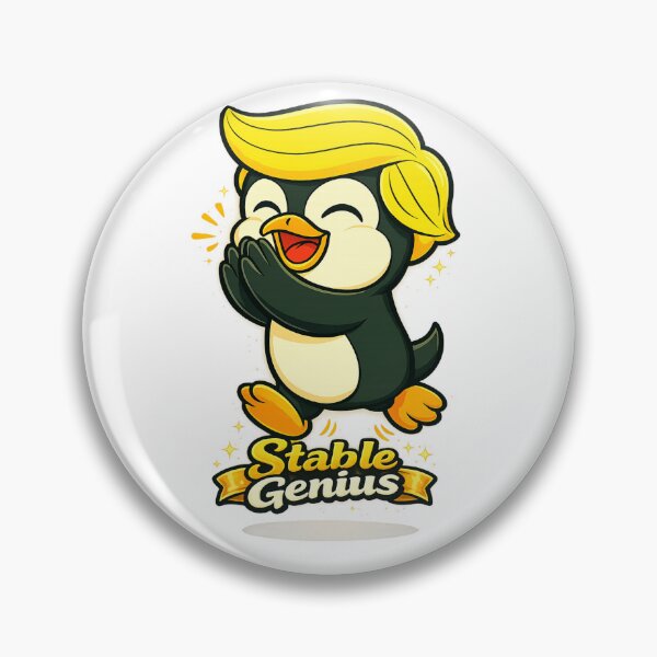Item preview, Stable Genius Penguin designed and sold by Penguin-Arts.