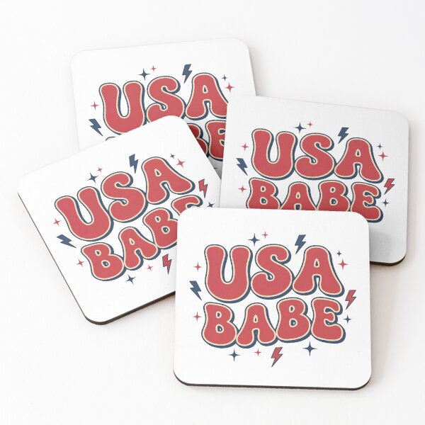 Item preview, USA Babe – Retro Patriotic 4th of July Design designed and sold by relso.