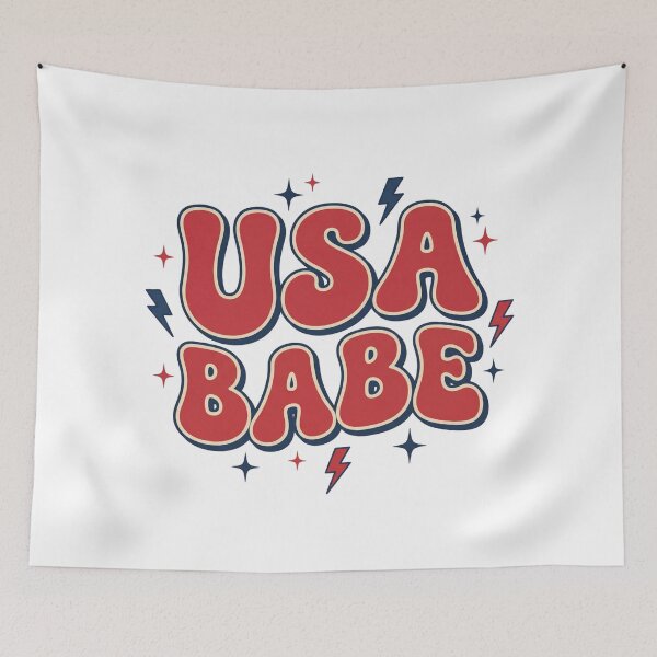 Item preview, USA Babe – Retro Patriotic 4th of July Design designed and sold by relso.
