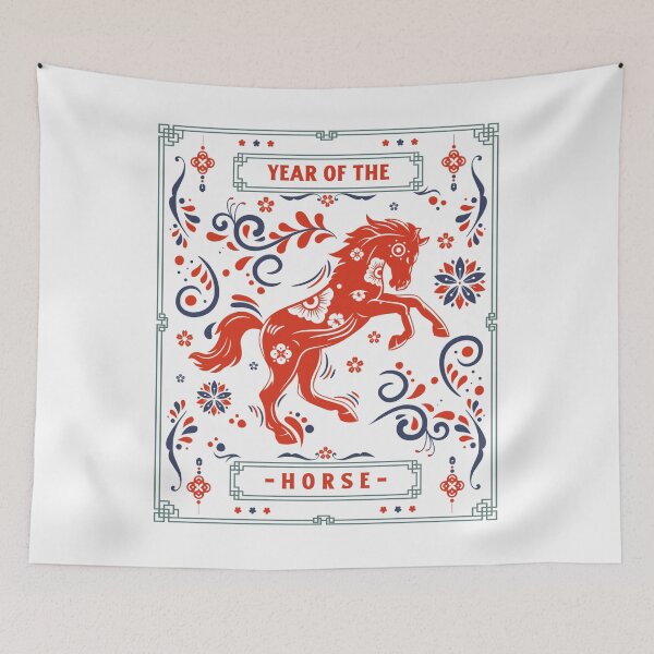 Item preview, Year Of The Horse 馬年 Chinese Zodiac Chinese Lunar New Year designed and sold by GraTEEtude.