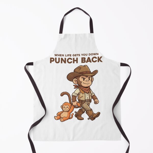 Item preview, Punch Monkey Cowboy - When Life Gets You Down Punch Back designed and sold by vintagearttee.