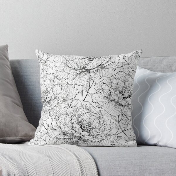 Item preview, Flourish Stripped Peony Petals Seamless Pattern designed and sold by scicilysimonee.