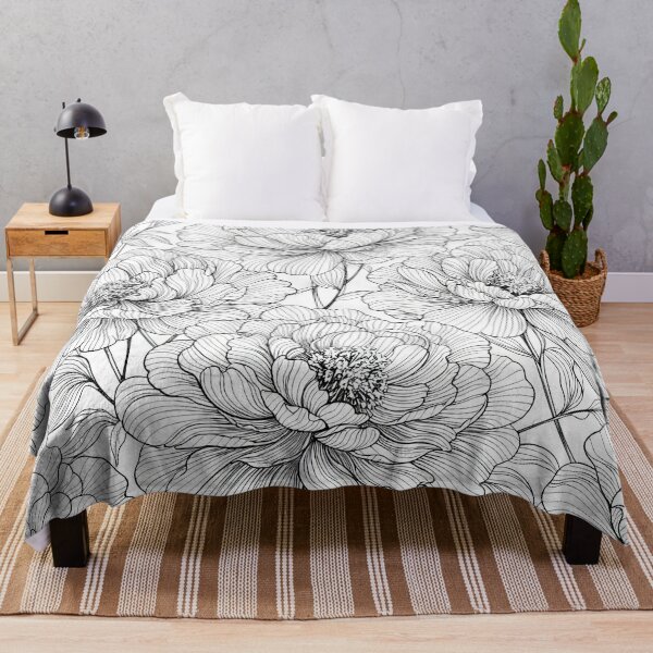 Item preview, Flourish Stripped Peony Petals Seamless Pattern designed and sold by scicilysimonee.