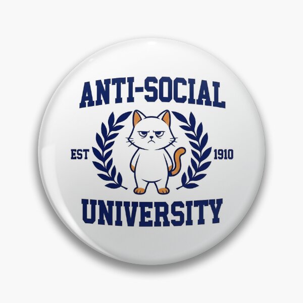 Item preview, Antisocial University Grumpy Cat designed and sold by TinyTyrantCo.