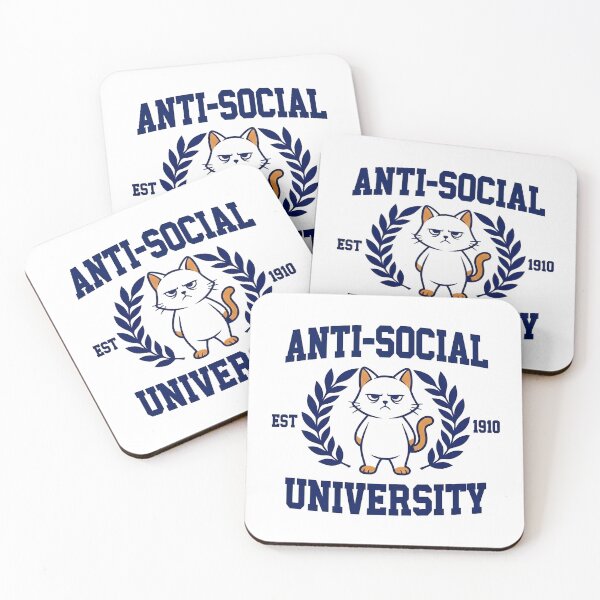 Item preview, Antisocial University Grumpy Cat designed and sold by TinyTyrantCo.