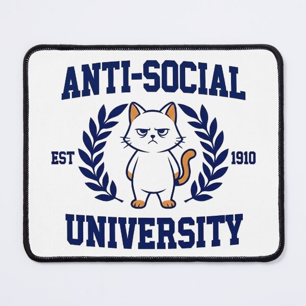 Item preview, Antisocial University Grumpy Cat designed and sold by TinyTyrantCo.