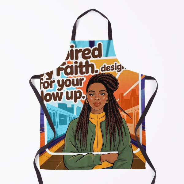 Item preview, Brown Skin Girl Inspired by Faith | Faith and Flow Apparel | Modern Christian Streetwear | Spiritual Growth Clothing | Youth Empowerment Tee designed and sold by YoungWorldCo.