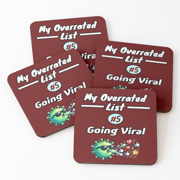 Item preview, My Overrated List #5: Going Viral – Funny Anti-Trend Design designed and sold by PunArtistry.