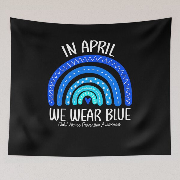 Item preview, Rainbow April We Wear Blue Child Abuse Prevention Awareness designed and sold by Goleon12.