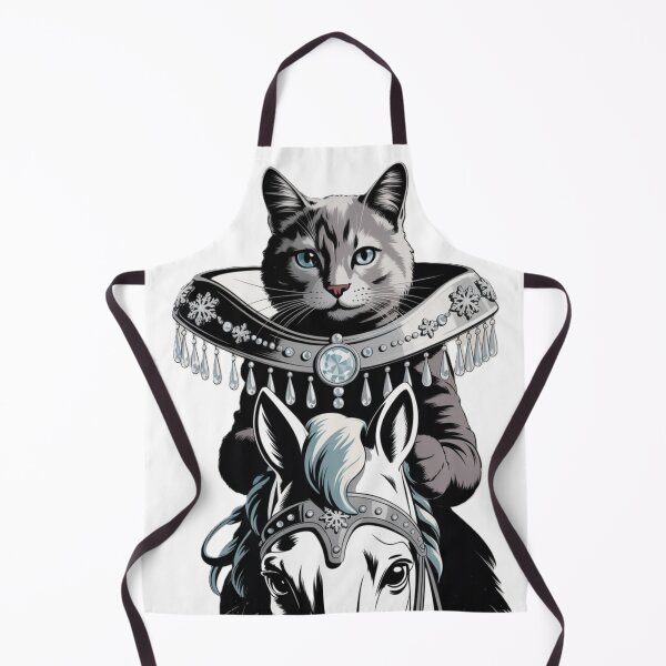 Item preview, Majestic Carousel Rodeo Horse Cat black and white designed and sold by JediKittenWars.