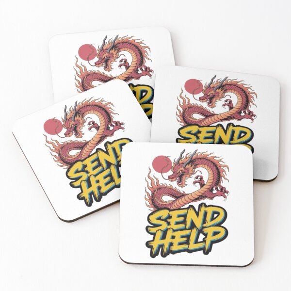 Item preview, Send Help – Fire Dragon Distress designed and sold by NewUSShop.
