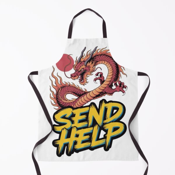 Item preview, Send Help – Fire Dragon Distress designed and sold by NewUSShop.