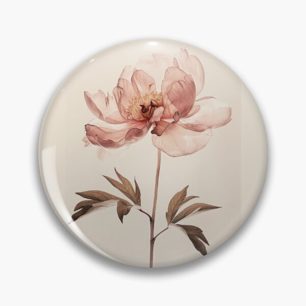 Item preview, Pink Peony Botanical Print designed and sold by bloomandthread.