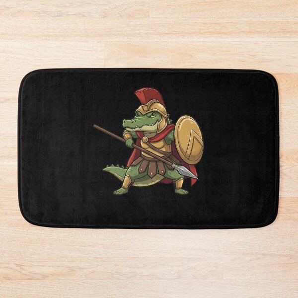 Item preview, Spartan Crocodile Warrior with Spear and Shield designed and sold by k3rstman1.
