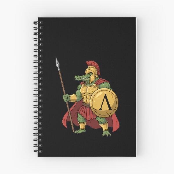 Item preview, Spartan Crocodile Warrior with Spear and Shield designed and sold by k3rstman1.