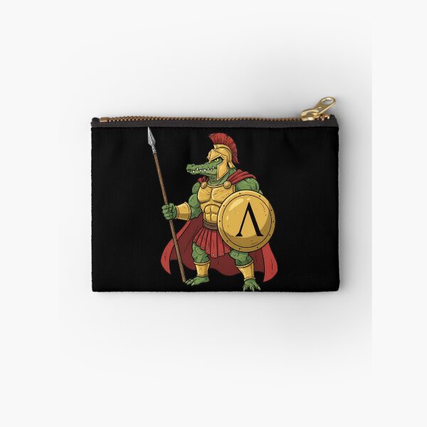 Item preview, Spartan Crocodile Warrior with Spear and Shield designed and sold by k3rstman1.