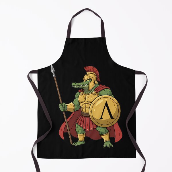 Item preview, Spartan Crocodile Warrior with Spear and Shield designed and sold by k3rstman1.