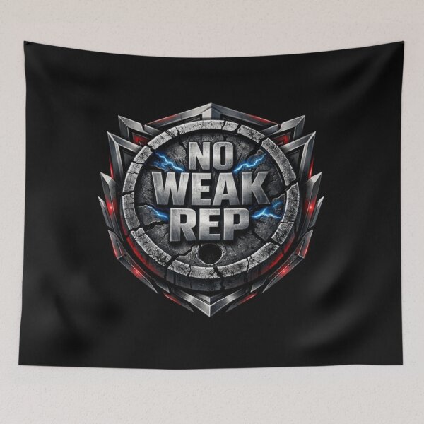 Item preview, Barbell Tyrant – No Weak Rep Powerlifting Shirt designed and sold by wanado.