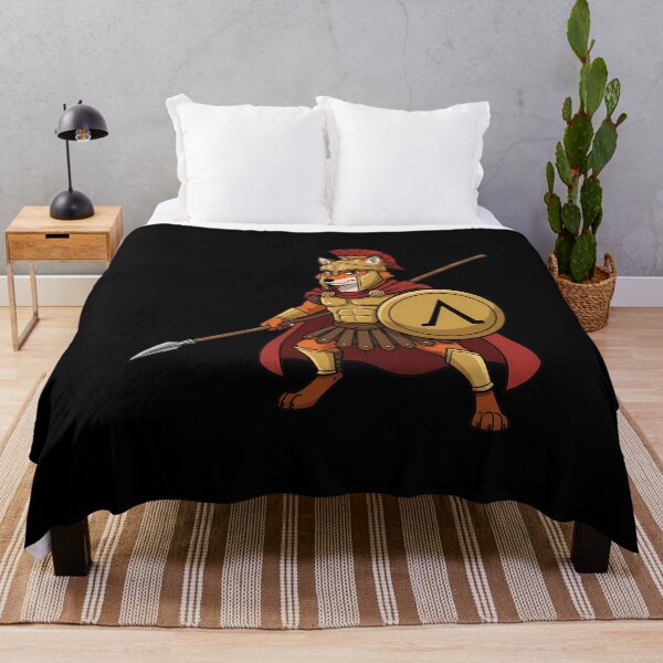 Item preview, Spartan Fox Ancient Greek Warrior Mascot designed and sold by k3rstman1.