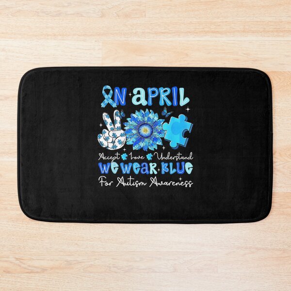 Item preview, Autism Awareness Month Sunflower in April We Wear Blue designed and sold by Goleon12.