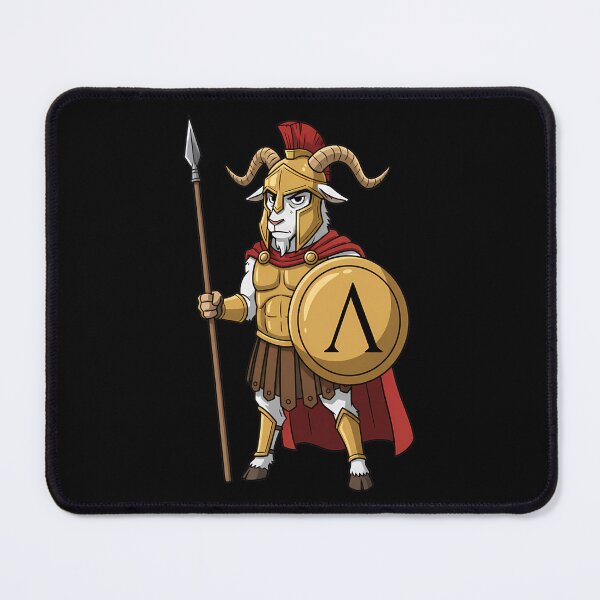 Item preview, Spartan Goat Warrior Ancient Greek Hoplite Mascot designed and sold by k3rstman1.