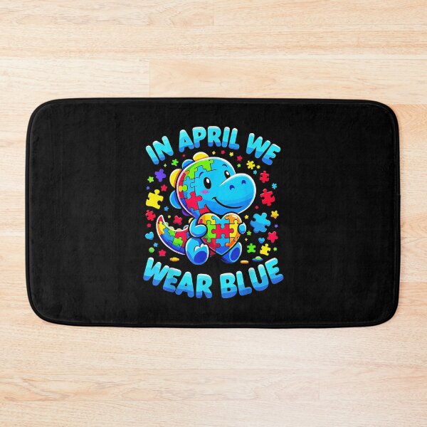 Item preview, Autism Awareness Dino in April We Wear Blue T-Rex designed and sold by Goleon12.