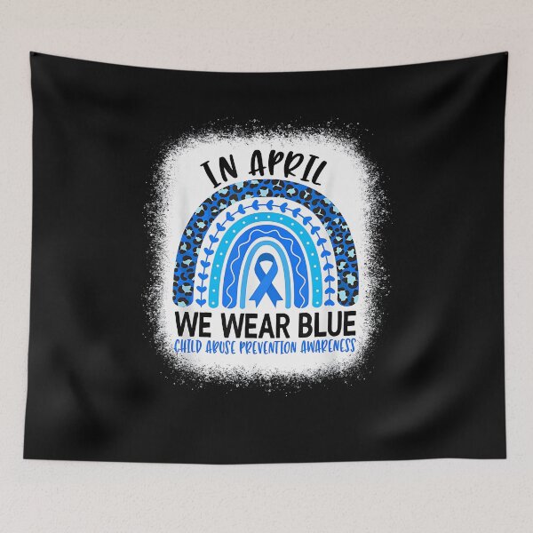 Item preview, In April We Wear Blue - Child Abuse Prevention Awareness designed and sold by Goleon12.