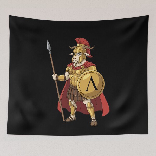 Item preview, Spartan Goat Warrior Ancient Greek Soldier Armor designed and sold by k3rstman1.