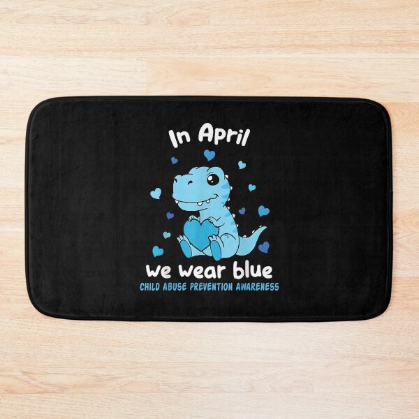Item preview, Dino In April We Wear Blue Child Abuse Prevention Awareness designed and sold by Goleon12.