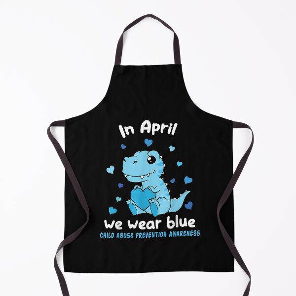 Item preview, Dino In April We Wear Blue Child Abuse Prevention Awareness designed and sold by Goleon12.