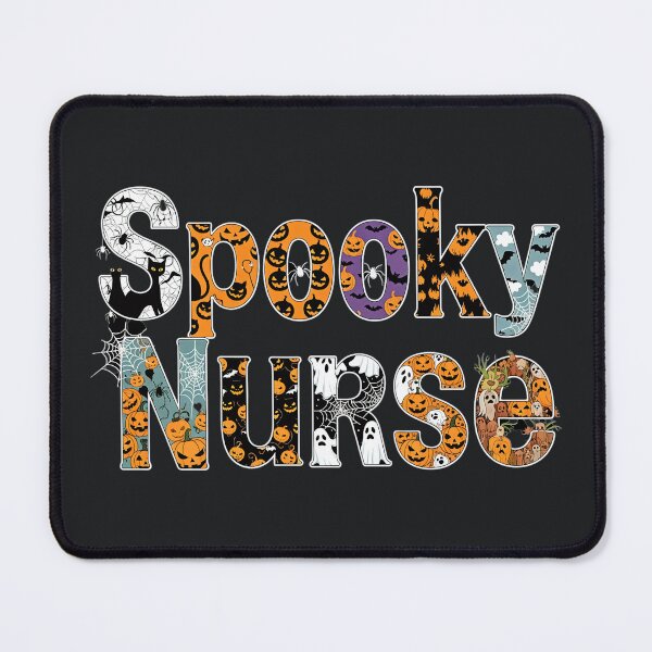 Item preview, Spooky Nurse – Cute Halloween Medical Pumpkin Pattern Design designed and sold by Taans-Creation.