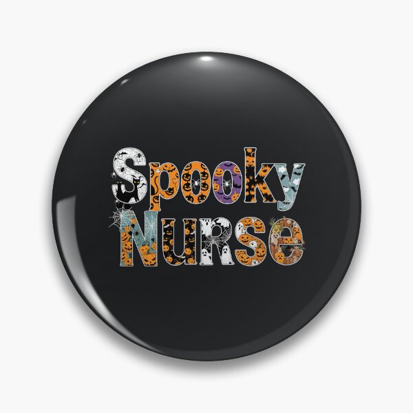 Item preview, Spooky Nurse – Cute Halloween Medical Pumpkin Pattern Design designed and sold by Taans-Creation.