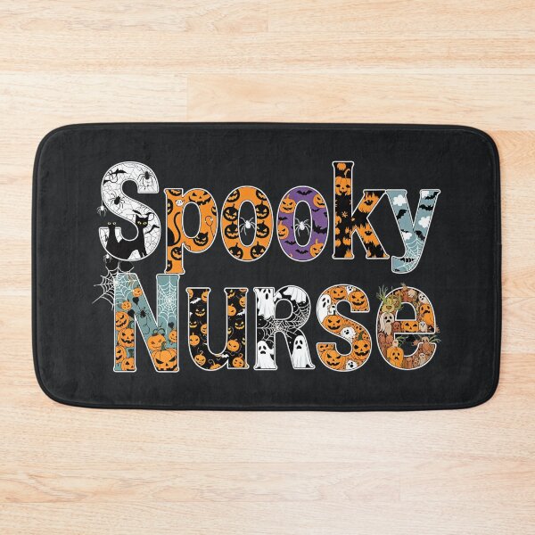 Item preview, Spooky Nurse – Cute Halloween Medical Pumpkin Pattern Design designed and sold by Taans-Creation.