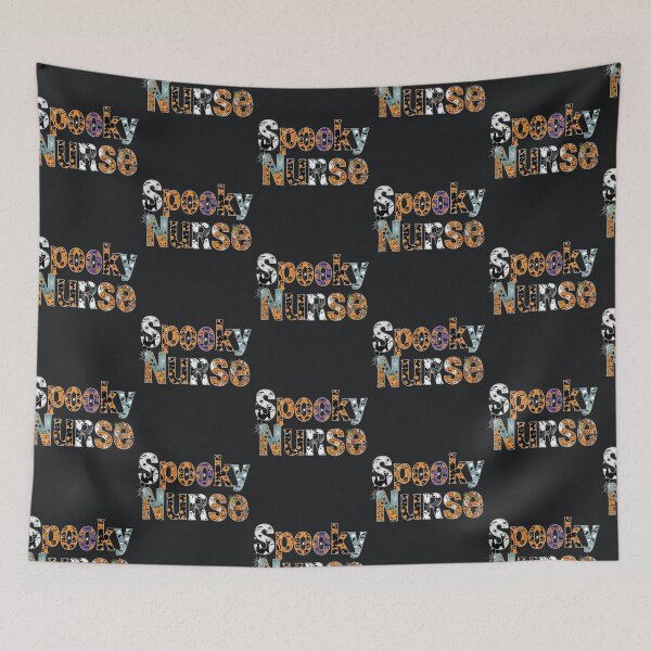 Item preview, Spooky Nurse – Cute Halloween Medical Pumpkin Pattern Design designed and sold by Taans-Creation.