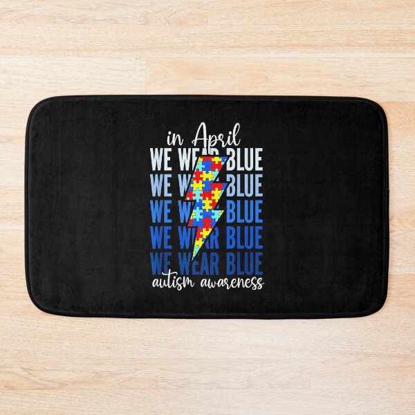 Item preview, Autism Rainbow In April We Wear Blue Autism Awareness Month designed and sold by Goleon12.