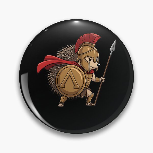 Item preview, Spartan Hedgehog Warrior Ancient Greek Soldier designed and sold by k3rstman1.