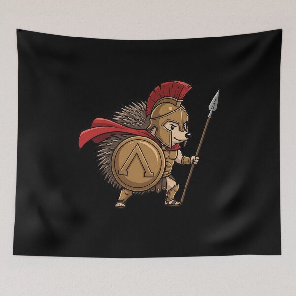 Item preview, Spartan Hedgehog Warrior Ancient Greek Soldier designed and sold by k3rstman1.