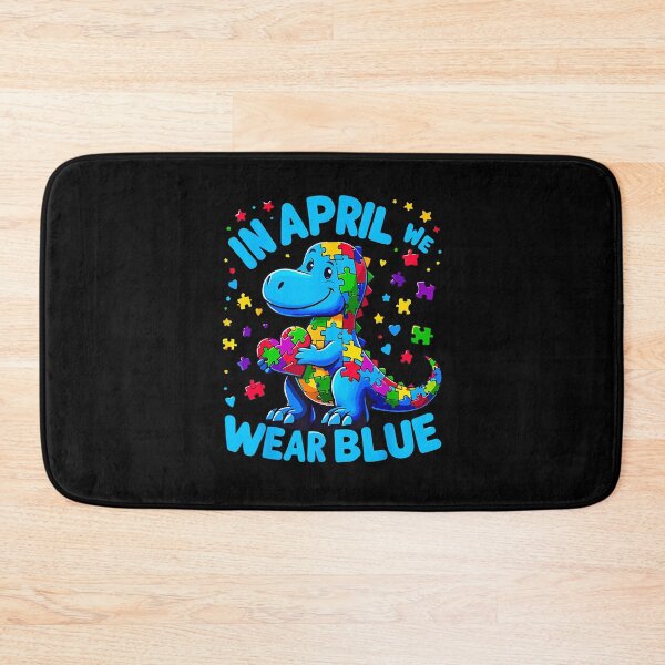Item preview, Autism Awareness in April We Wear Blue T-Rex Dino designed and sold by Goleon12.